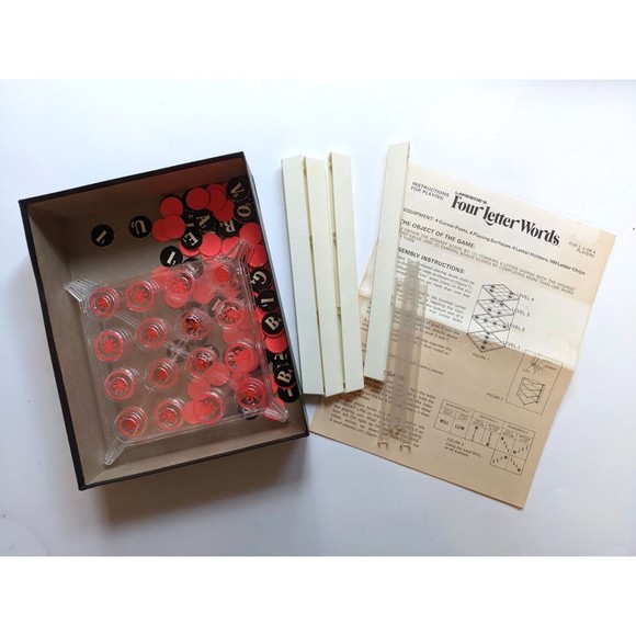 Vintage Four Letter Words Board Game by Lakeside 1975 Edition Complete HTF Retro - Picture 3 of 8